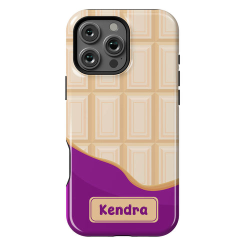 Personalized Sweet Chocolate Snack Bar iPhone Case